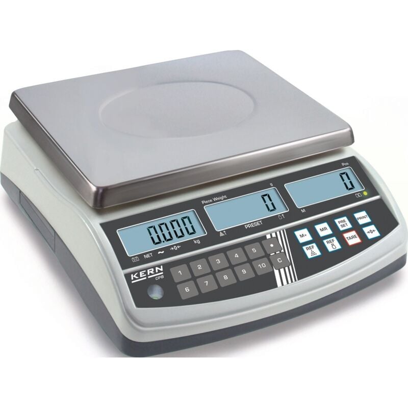 foto del prodotto kern - cpb 15k0.2n bilancia contapezzi portata max. 15 kg risoluzione 0.2 g rete elettrica argento