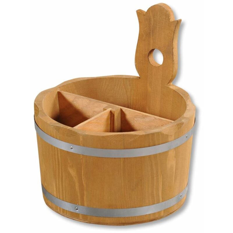 foto del prodotto kesper 69295 contenitore per posate, 17 cm, altezza 20 cm, legno di pino