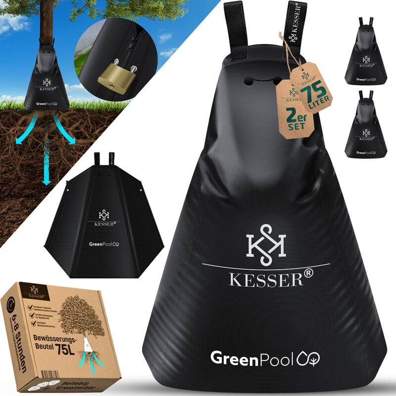 foto del prodotto kesser borsa per l innaffiamento degli alberi borsa per l acqua e borsa per l innaffiamento degli alberi borsa in pvc durevole e resistente ai raggi