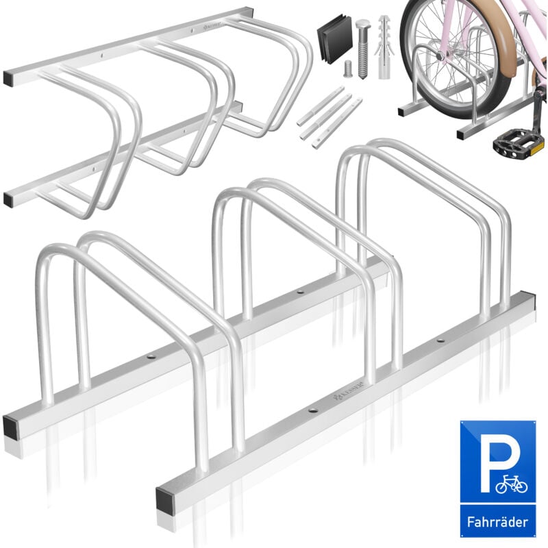 foto del prodotto kesser cavalletto per biciclette con segnale di parcheggio incluso cavalletto multiplo con distanza tra le ruote di 37 cm per pneumatici di