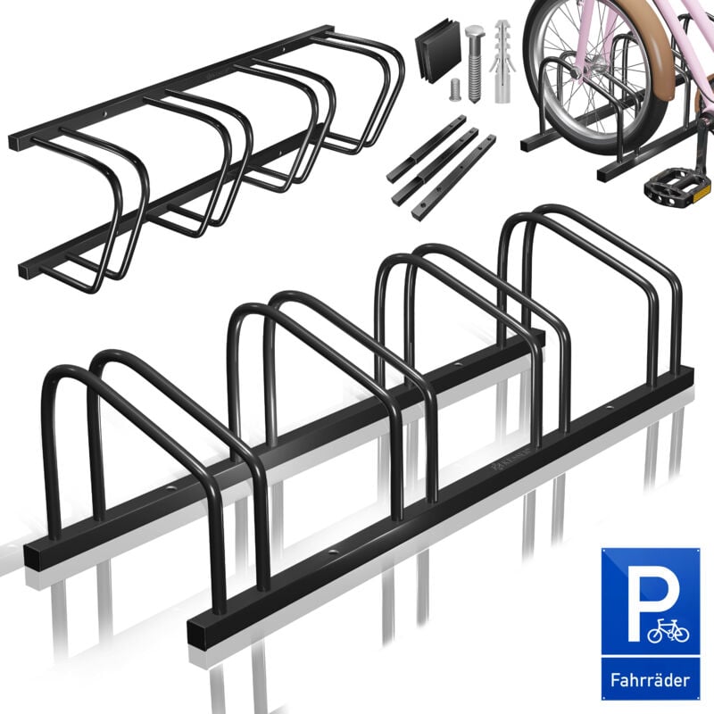 foto del prodotto kesser cavalletto per biciclette con segnale di parcheggio incluso cavalletto multiplo con distanza tra le ruote di 37 cm per pneumatici di