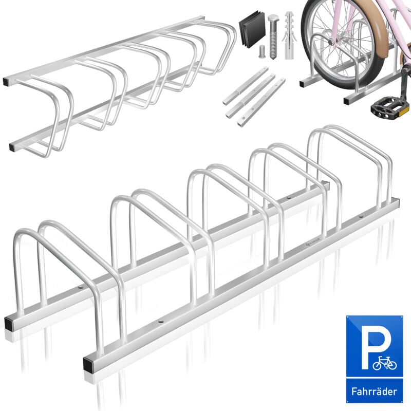 foto del prodotto kesser cavalletto per biciclette con segnale di parcheggio incluso cavalletto multiplo con distanza tra le ruote di 37 cm per pneumatici di