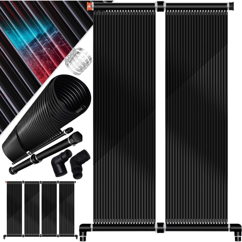 foto del prodotto kesser - collettore solare per riscaldamento piscine cm riscaldamento solare ad acqua calda per piscine l estendibile a piacere l plastica resistente