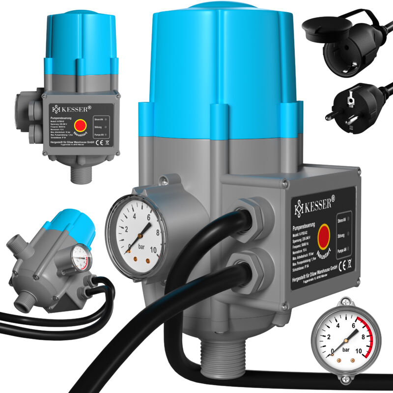 foto del prodotto kesser comando pompa con display a barre con cavo 10 bar pressostato elettrico pressostato controlla la pressione dell acqua accensione e