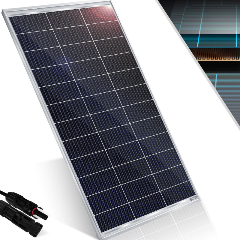 foto del prodotto kesser pannello solare monocristallino, pannello solare 18 v per batterie da 12 v, cella solare fotovoltaica, sistema fotovoltaico, solare per