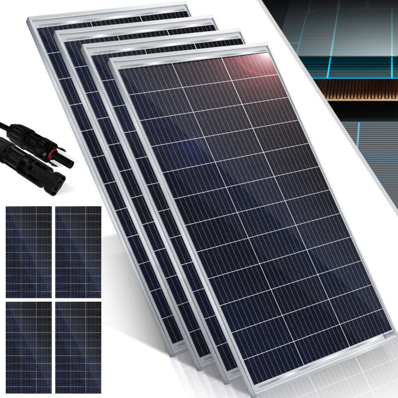 foto del prodotto kesser pannello solare monocristallino, pannello solare 18 v per batterie da 12 v, cella solare fotovoltaica, sistema fotovoltaico, solare per