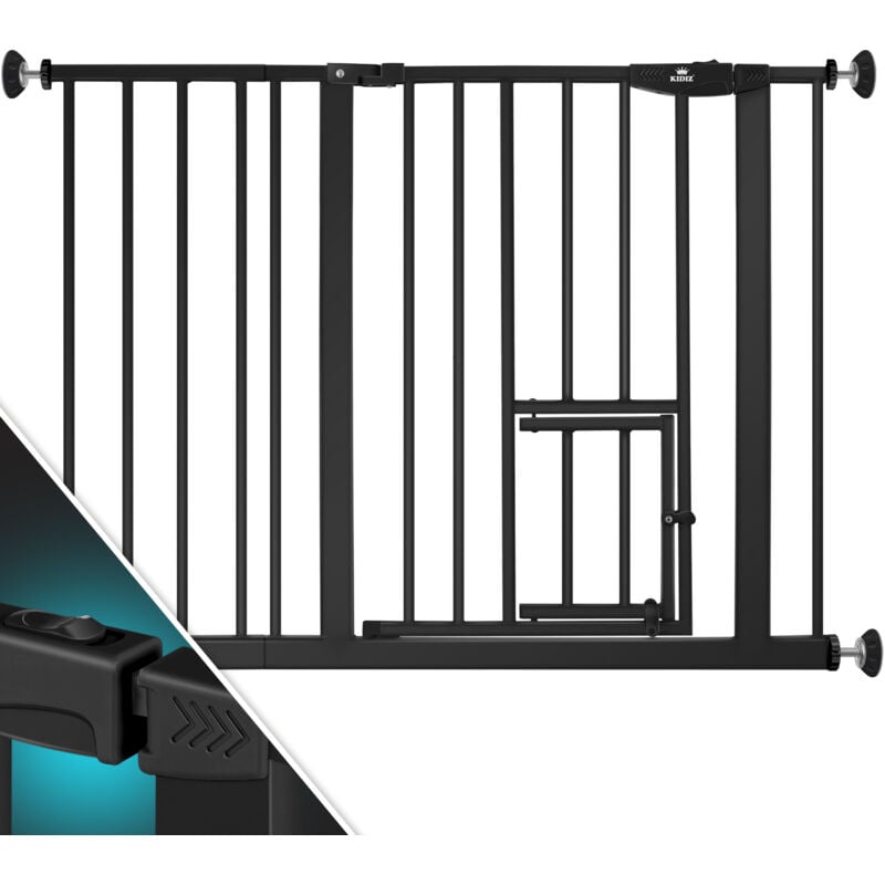 foto del prodotto kesser porta di sicurezza cancello di sbarramento cancello per scale cancello per bambini con porta per cani e gatti animali domestici senza