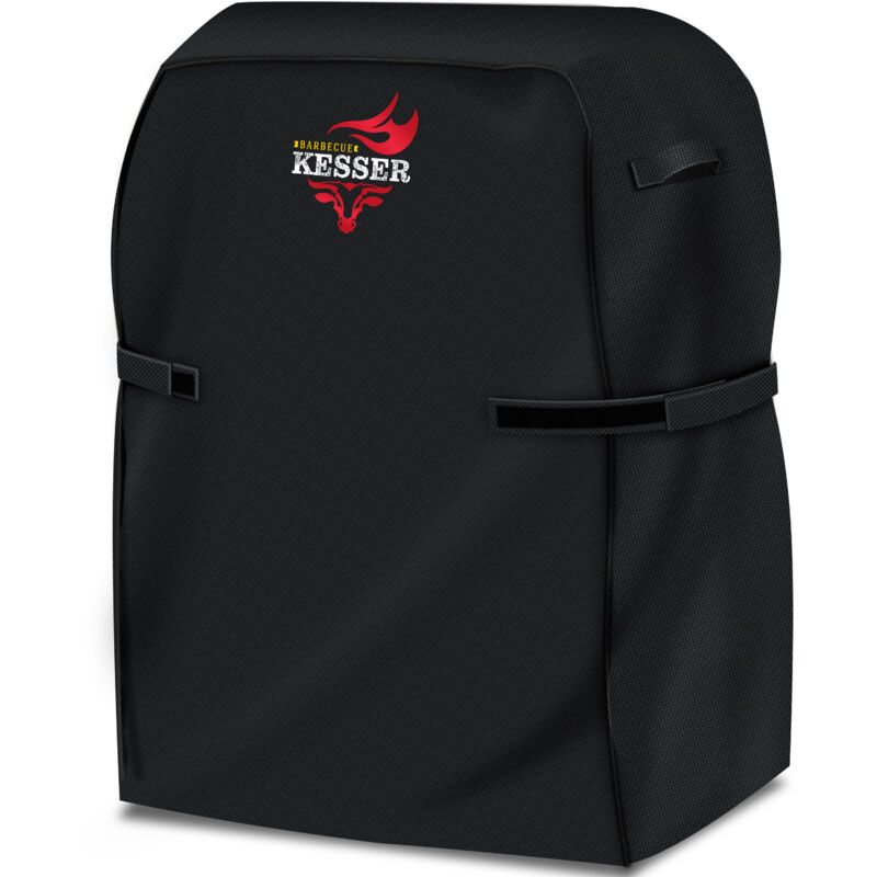 foto del prodotto kesser premium bbq grill cover copertura cofano griglia resistente alle intemperie per weber, brinkmann, char broil, tessuto oxford 600d, nero 