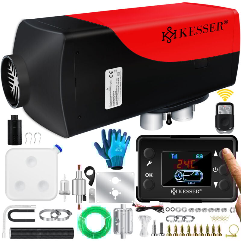 foto del prodotto kesser riscaldatore da parcheggio 5 e 8kw per diesel riscaldatore per diesel con display lcd e telecomando riscaldatore ad aria con silenziatore