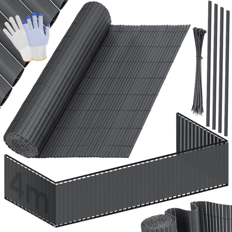 foto del prodotto kesser schermata privacy in pvc schermata privacy per balconi rivestimento frangivento doghe rinforzate resistenti alle intemperie per giardino