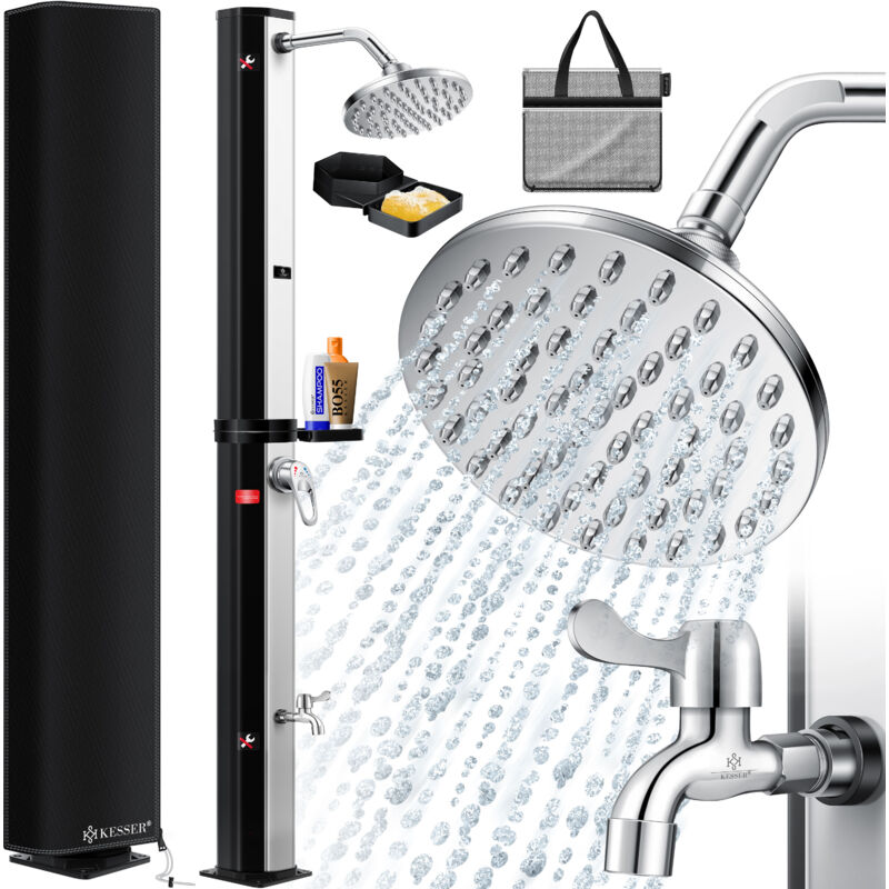 foto del prodotto kesser solar shower 35 litri doccia solare da giardino piatto doccia in metallo acqua calda max. 60 c senza alimentazione elettrica doccia da