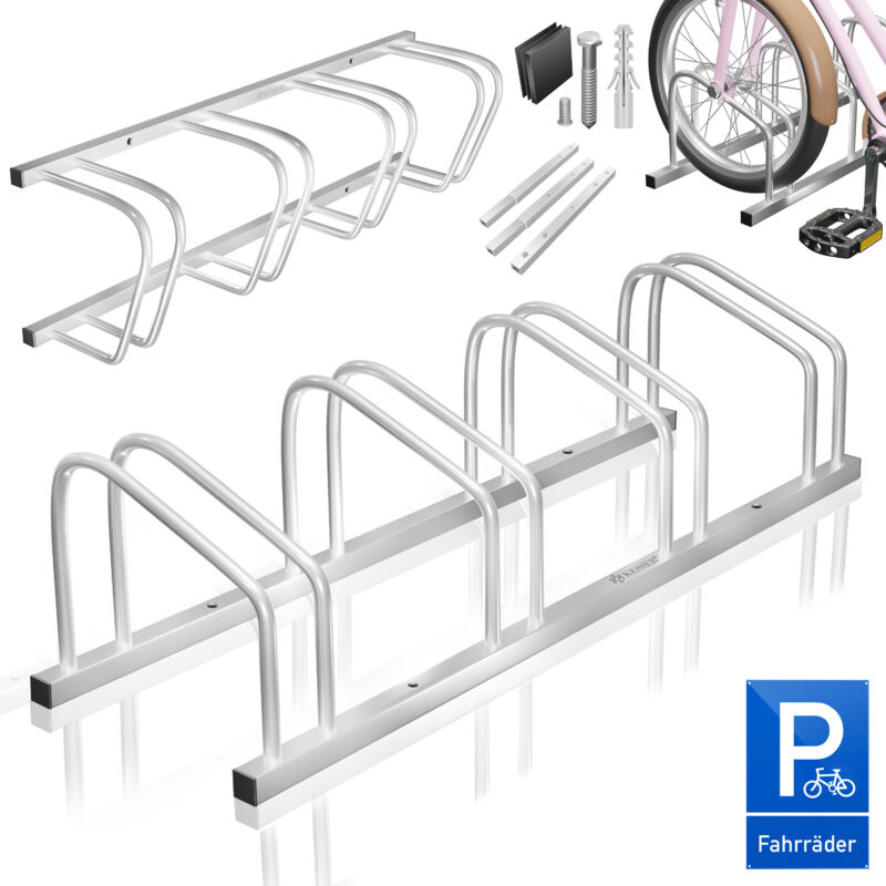 foto del prodotto kesser supporto per biciclette con segnale di parcheggio incluso supporto multiplo con distanza tra le ruote di 37 cm per pneumatici di larghezza