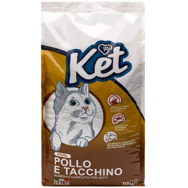 foto del prodotto ket cat sterilised pollo e tacchino pollo e tacchino 1 ordine scegli lo sconto bzr5 bzr20 200 punti fedelt 