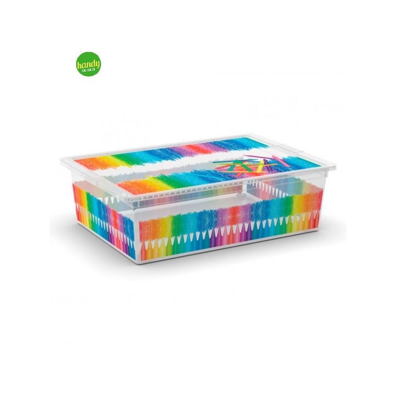 foto del prodotto keter c box style l con ruote colours arty 16,5 x 38,5 x 55 cm