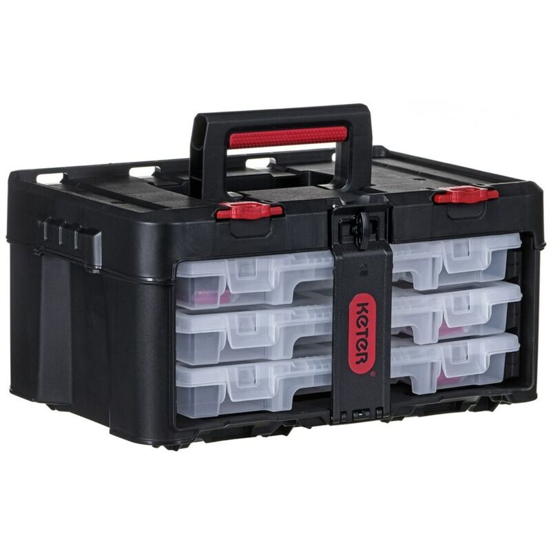 foto del prodotto keter cassetta degli attrezzi stack n roll policarbonato 48,1 x 23,3 x 33,2 cm
