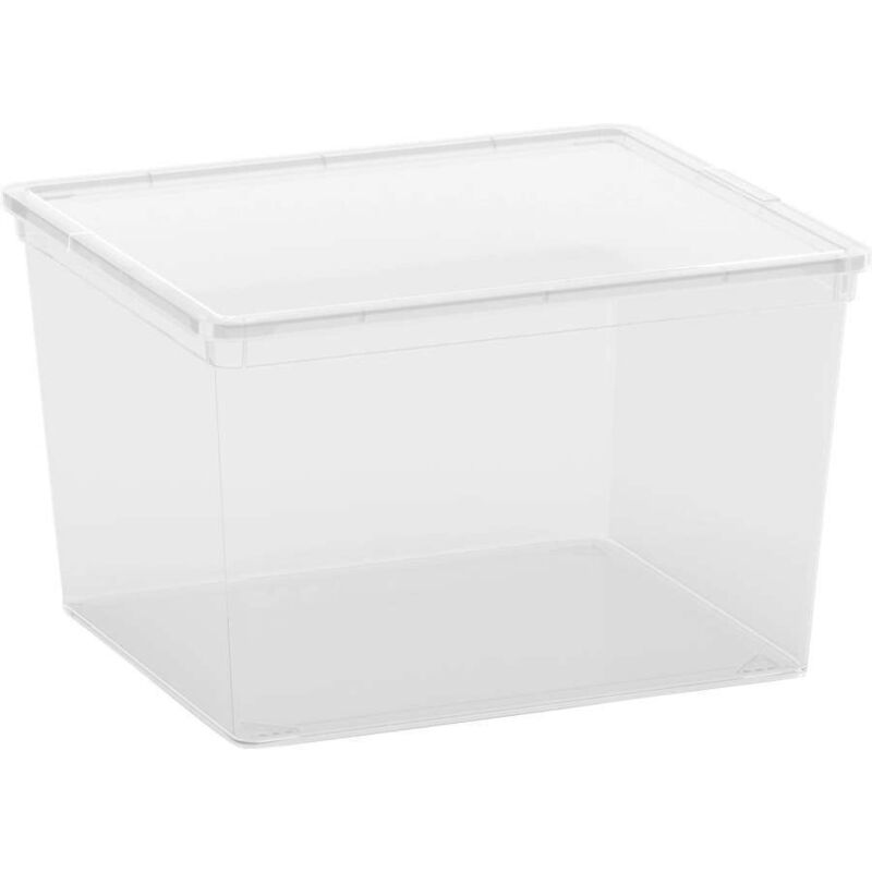foto del prodotto keter contenitore multiuso c box cube trasparente 40x34x25 cm