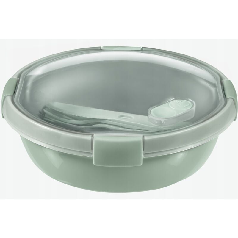 foto del prodotto keter curver 249953 scatola portaoggetti, piatti go nomad 1l con posate riciclate linea smart eco 198 x 198 x 66 mm