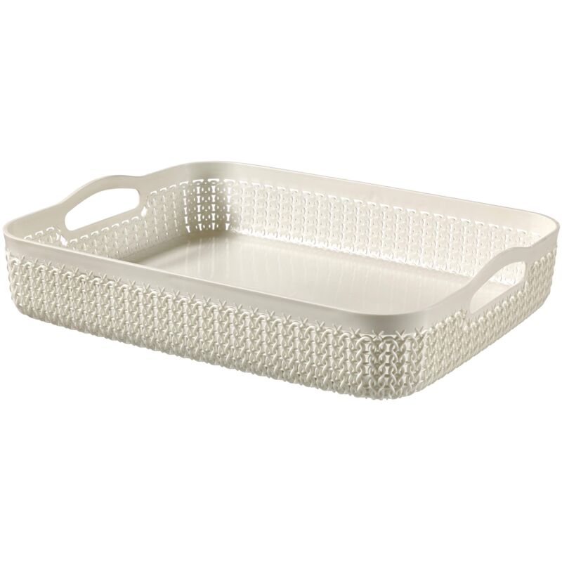 foto del prodotto keter curver knit basket a4 4,5 lt 35x27x7h bianco