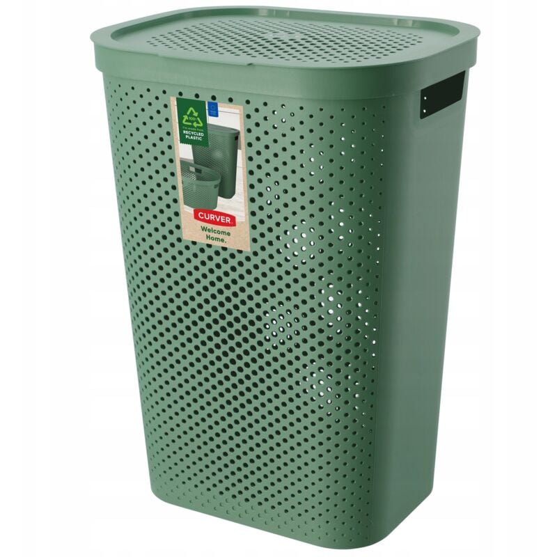 foto del prodotto keter curver portabiancheria 60 l verde