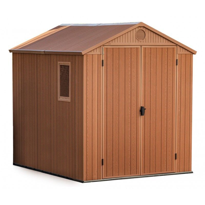 foto del prodotto keter fp casetta in resina effetto legno 6x8 darwin