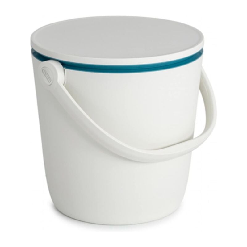 foto del prodotto keter go bar ice maker, giardino spiaggia picnic campeggio outdoor, 36x 36 x 30 cm,5h 16l, bianco blu 246855 