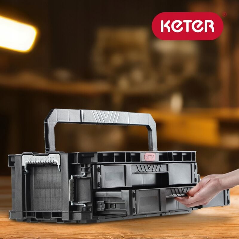 foto del prodotto keter organizer per cassetta degli attrezzi a 2 cassetti