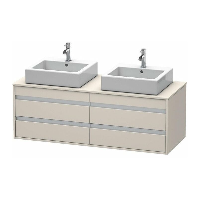 foto del prodotto ketho mobile lavabo 550x1400x496mm tortora