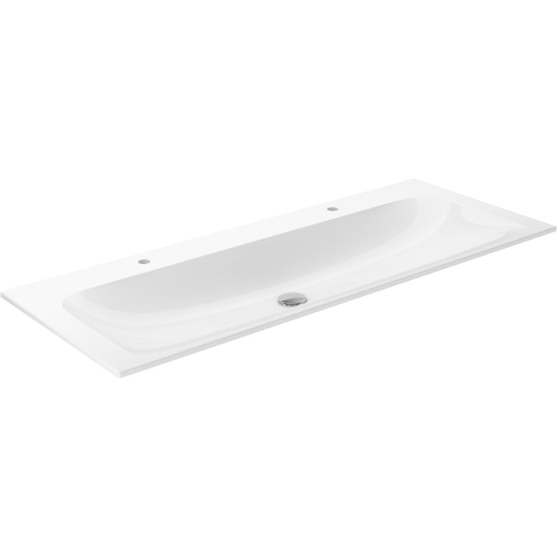 foto del prodotto keuco x line double lavabo encastrer en c ramique, avec 2 x 1