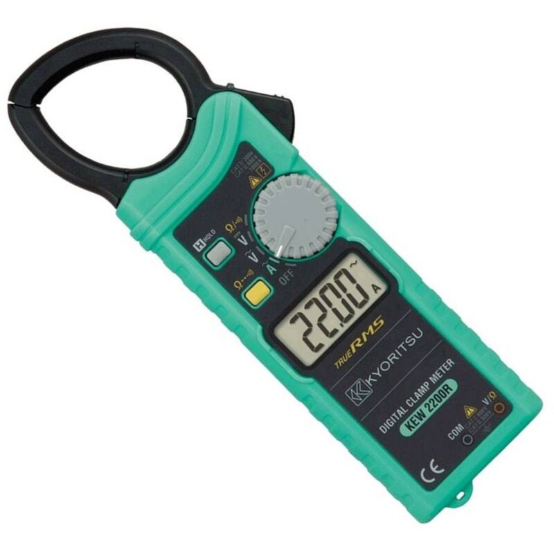 foto del prodotto kew 2200r pinza amperometrica digitale cat iii 600 v, cat iv 300 v kyoritsu