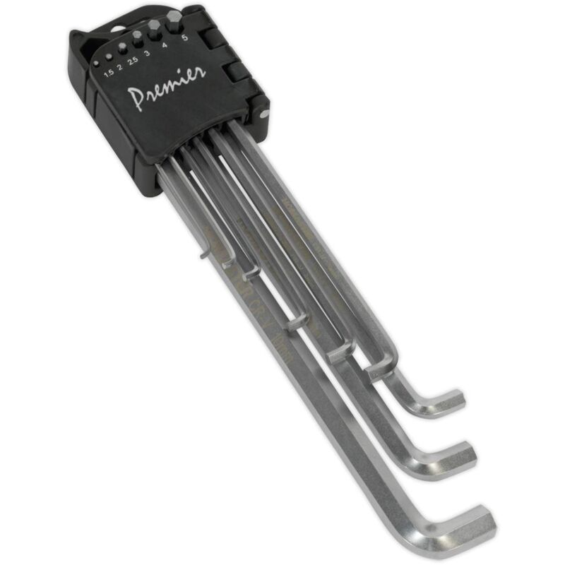 foto del prodotto key hex sealey set 9pc extra long element metric stubby