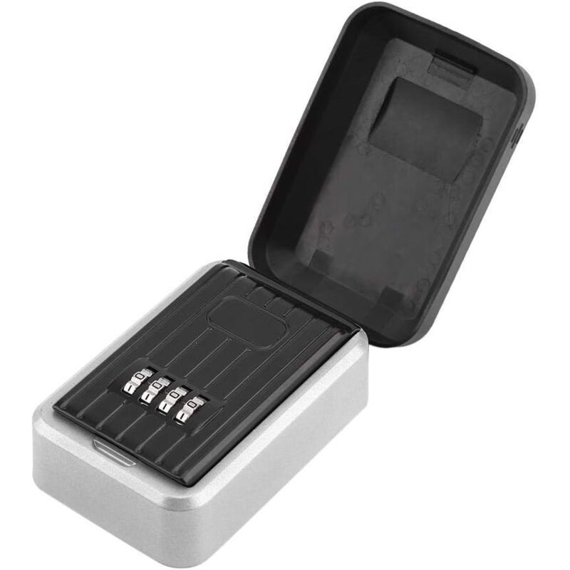 foto del prodotto key safe box, outdoor key safe with 4 code 1 key, security key storage box durable outdoor wall mounted secure key box