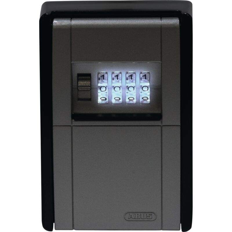 foto del prodotto keygarage 787 led cassetta portachiavi per montaggio a parete con cilindri numerici illuminati per chiavi o piccoli oggetti di valore 83854