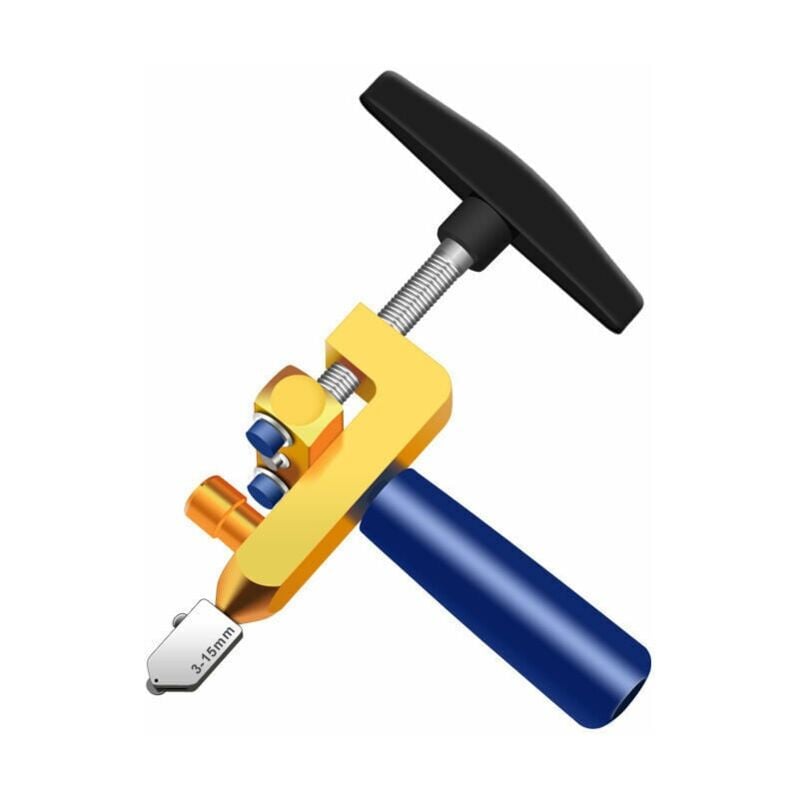 foto del prodotto keyoung set di utensili per il taglio del vetro 2 in 1, utensile di alta qualit per il taglio del vetro da 3 mm a 15 mm
