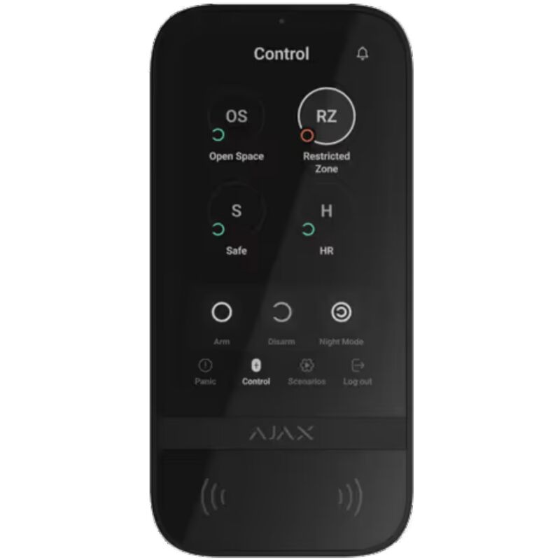 foto del prodotto keypad touchscreen jeweller tastiera wireless touch screen bianco ajax
