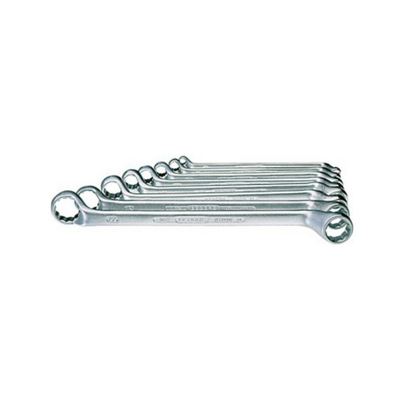 foto del prodotto keyset poligonale doppio anello contro angolato, cromo vanadio 31crv3, quantit 8 pezzi