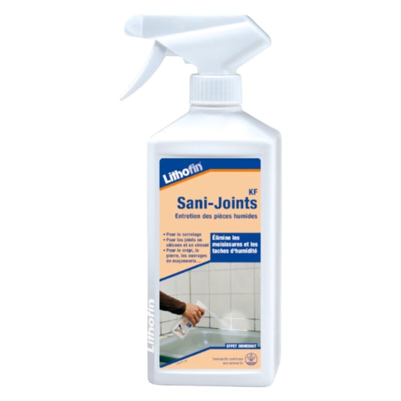 foto del prodotto kf sani joints 500 ml 500ml nettoyage intensif des joints lithofin