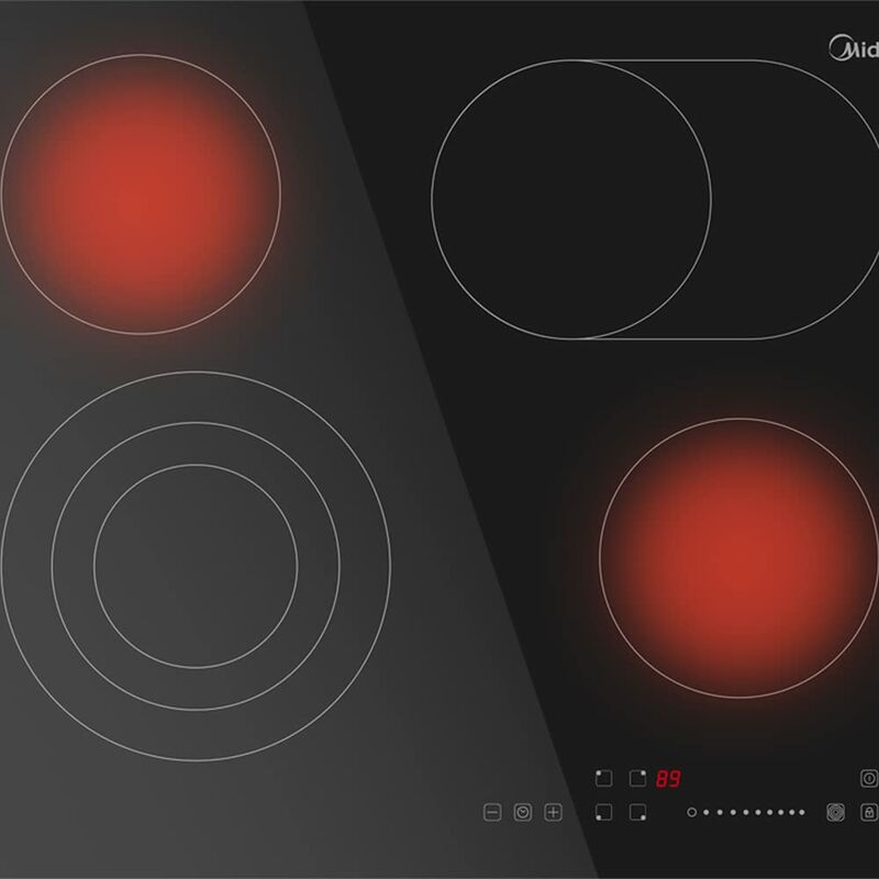 foto del prodotto kf500ix - piano cottura autosufficiente a 4 zone, 60 cm, touch slider, indicatore di calore residuo, timer individuale, design a telaio