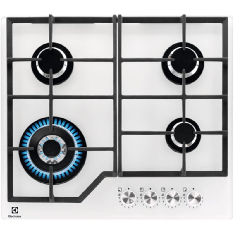 foto del prodotto kgg64362w. colore del prodotto bianco, posizionamento dell apparecchio da incasso, dimensione della larghezza del piano cottura 60 cm. tipo di