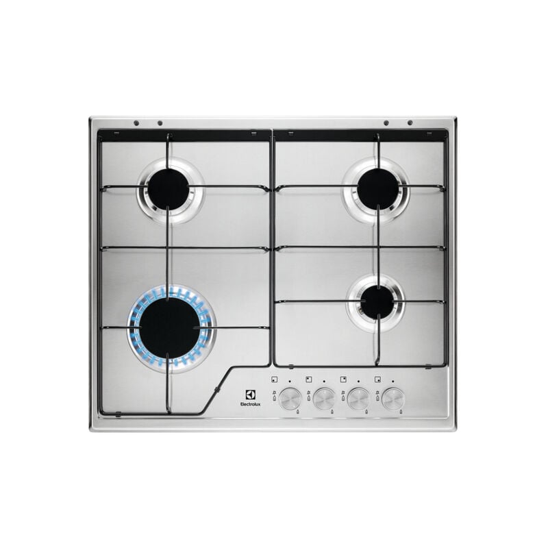 foto del prodotto kgs6424sx. colore del prodotto acciaio inox, posizionamento dell apparecchio da incasso, dimensione della larghezza del piano cottura 56 cm. tipo