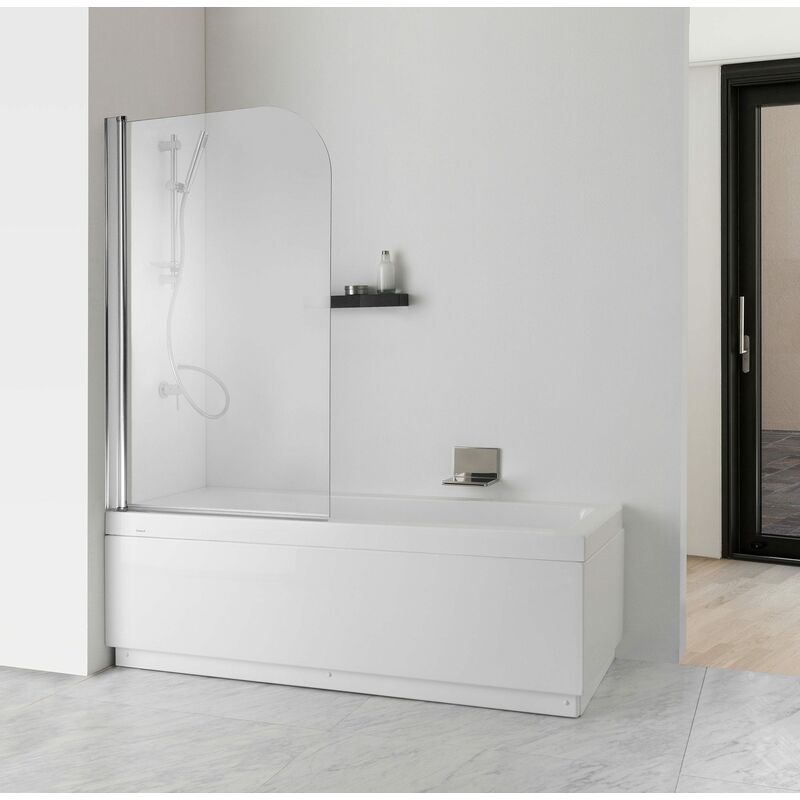 foto del prodotto kiamami valentina anta singola giada per vasca da bagno cristallo trasparente 6 mm