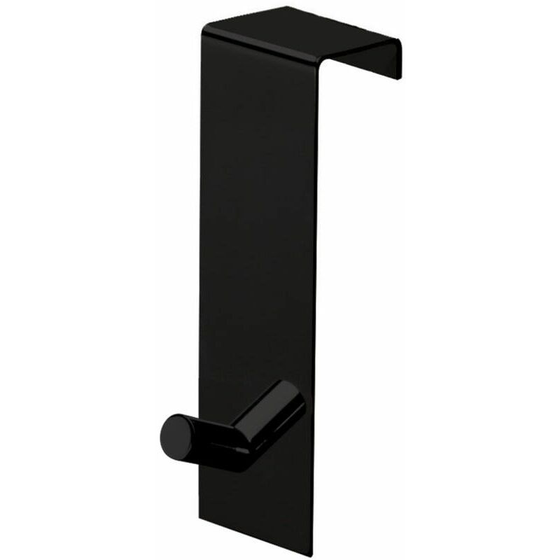 foto del prodotto kiamami valentina attaccapanni da porta 20mm in acciaio nero opaco