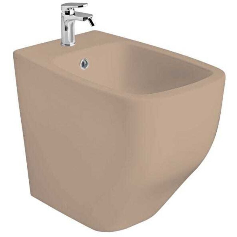 foto del prodotto kiamami valentina bidet a terra filo muro sabbia opaco mozart