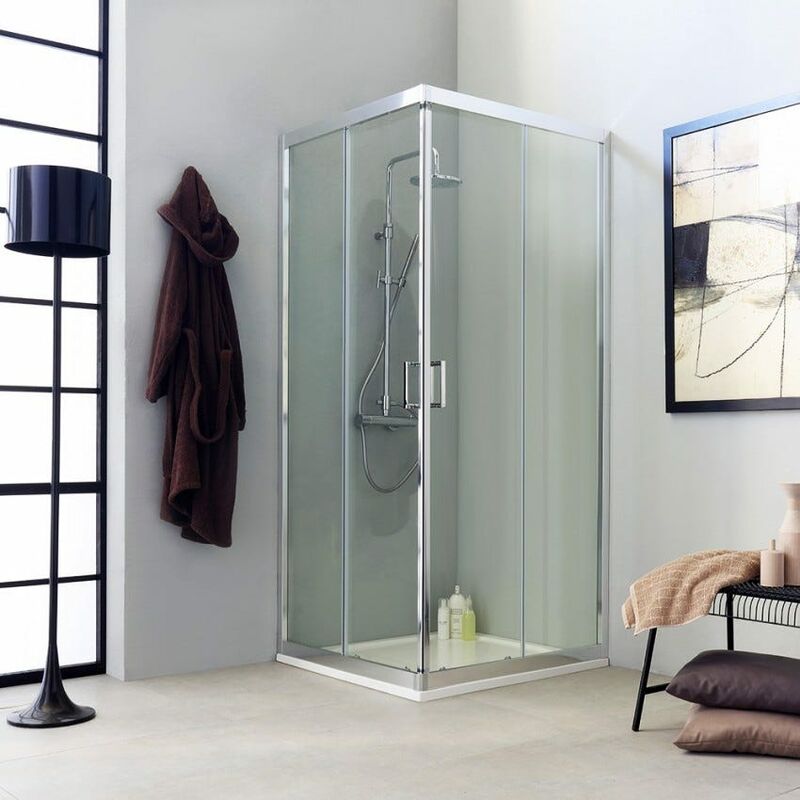 foto del prodotto kiamami valentina box doccia fly 70x70 con profilo piatto e design moderno