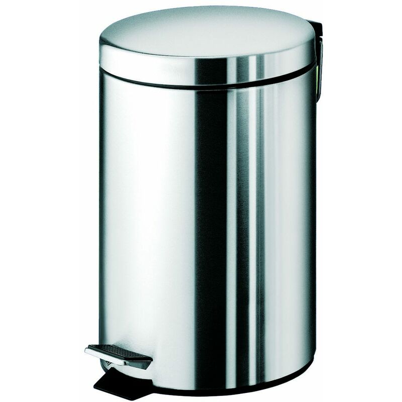 foto del prodotto kiamami valentina cesto grande con pedale in acciaio inox da 8 litri