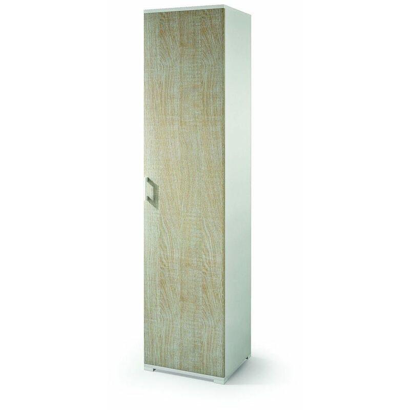 foto del prodotto kiamami valentina colonna multiuso bagno 45cm bianco e rovere