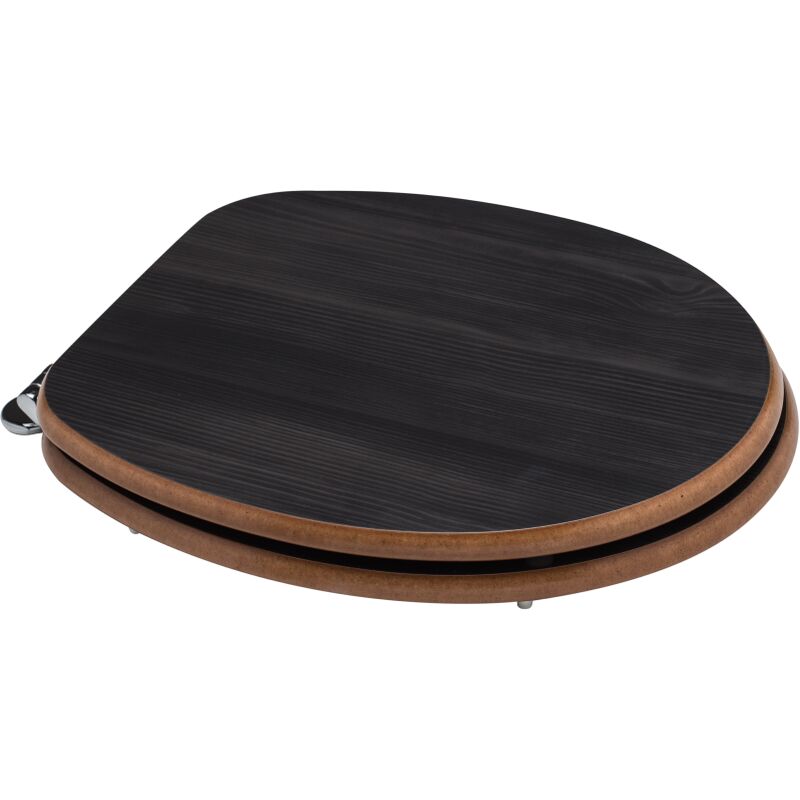 foto del prodotto kiamami valentina copriwater universale in mdf in legno rovere scuro
