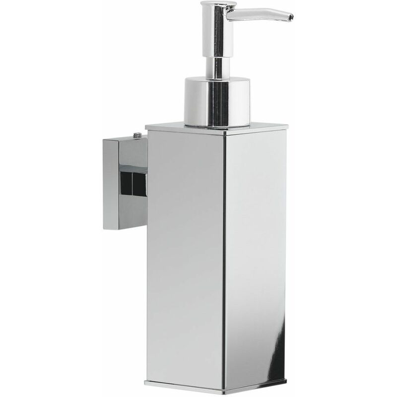 foto del prodotto kiamami valentina dispenser per sapone liquido da parete acciaio cromato seal