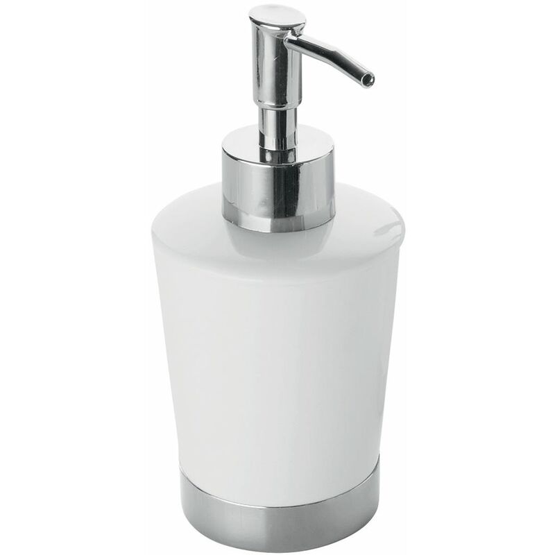 foto del prodotto kiamami valentina dispenser sapone liquido da appoggio in ceramica bianca lilly