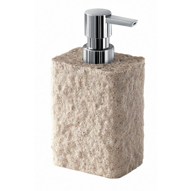 foto del prodotto kiamami valentina dosasapone beige in resina da 360 ml gelso