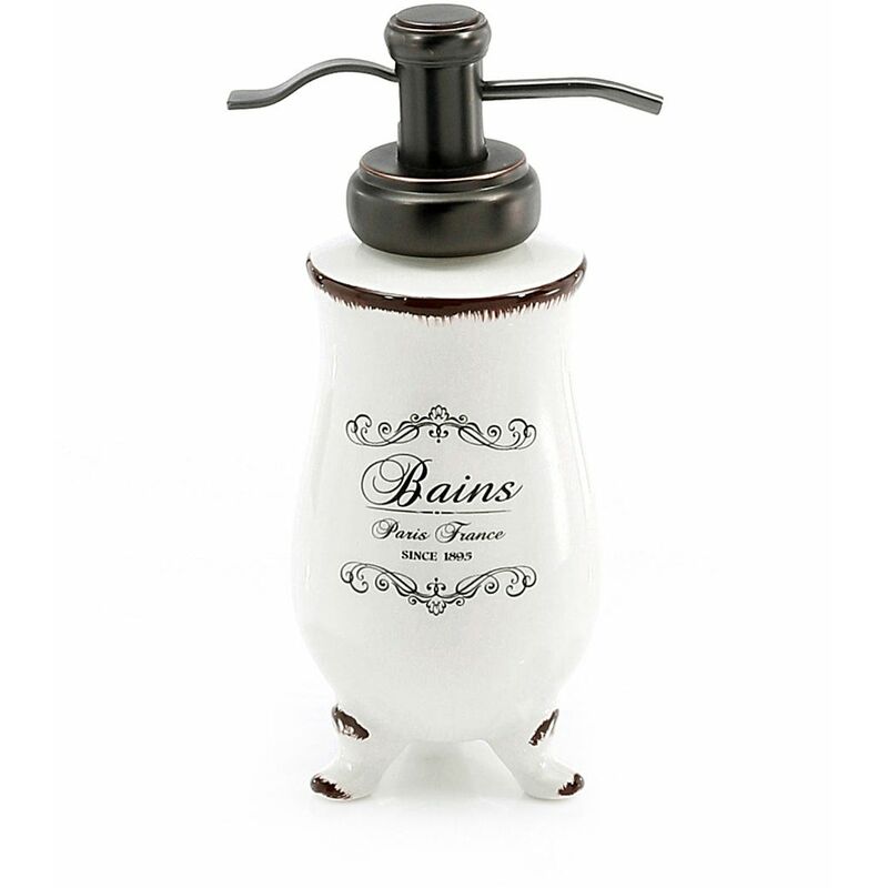 foto del prodotto kiamami valentina dosasapone d appoggio shabby in ceramica bianca amelia
